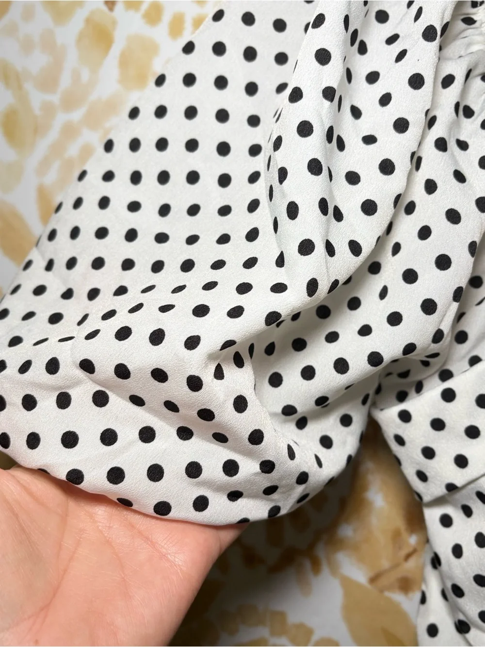 Boohoo Polka Dot Mini Dress | Puff Sleeve Babydoll Dress | French Girl Style - Picture 7 of 12